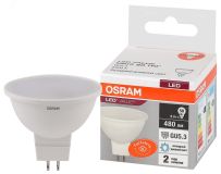 Лампа светодиодная LED 6 Вт GU5.3 6500К 480Лм спот 220 В (замена 50Вт) OSRAM 4058075582668 LEDVANCE