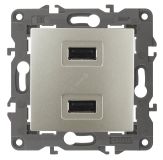 Устройство зарядное USB, 5В-2100мА, Эра Elegance, шампань, 14-4110-04 Б0034371 ЭРА