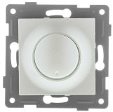GUSI Ugra МЕХАНИЗМ диммера, 500 W, с накладкой и воротком, скрытая установка. Цвет серебро. С11Д6-028 GUSI ELECTRIC