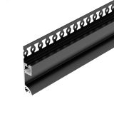 Профиль PLINTUS-FANTOM-L-2000 BLACK (Arlight, Алюминий) 041213 Arlight