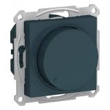 ATLASDESIGN СВЕТОРЕГУЛЯТОР (диммер) повор-нажим, LED, RC, 400Вт, мех., ИЗУМРУД ATN000823 Systeme Electric