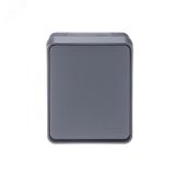 AtlasDesign Profi54 выключатель одноклавишный IP54 10 АХ, АНТРАЦИТ, Россия ATN544011 Systeme Electric