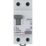 ВДТ RX3 - 2П - 40 А - тип AC - 30 мА - 2 модуля 402025 Daccord/Legrand
