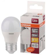Лампа светодиодная LED 6,5Вт Е27 STAR ClassicP (замена 60Вт),теплый белый свет, матовая колба Osram 4058075134355 LEDVANCE