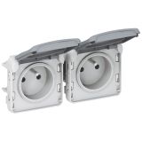 Plexo Розетка 2К+З SCHUKO 2п горизонтальная 069562 Legrand