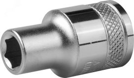 Головка торцевая ''INDUSTRIE QUALITAT'', Cr-V, FLANK, хромосатинированная, 1/2'', 8 мм 27805-08_z01 KRAFTOOL