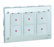 Connect Рамка на 3 S-модуля к монтажной коробке SBM250, Сима Про, алюминий SBM302-8 Simon