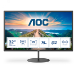 Монитор для компьютера 31.5'' IPS, 2560х1440, 250 КМ/м2, 1200:1, 4мс, HDMI, DP, Speakers Q32V4 AOC