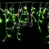 Гирлянда Айсикл 4,8х0,6 м, с эффектом мерцания, белый ПВХ, 176LED, зелёный, 230В 255-164 Neon-Night