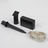 Садовая гирлянда  ERASF22-42 на солнечной батарее Нить теплый свет 100 microLED, 10 м Б0053371 ЭРА