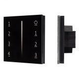Панель SMART-P34-DIM-IN Black (230V, 0-10V, Sens, 2.4G) (ARL, IP20 Пластик, 5 лет) 028112 Arlight