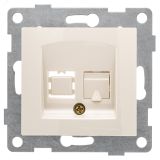 GUSI Bravo механизм розетки  компьютерной RJ45, одинарной, скрытая установка.  Цвет бежевый. С10К1-003 GUSI ELECTRIC