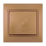 Мира Выкл х1 металлик золотой со вставкой 701-1313-100 Lezard