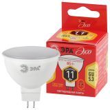 Лампа светодиоднаяECO LED MR16-11W-827-GU5.3 (диод, софит, 11Вт, тепл, GU5.3) (10/100/4800) Б0040879 ЭРА