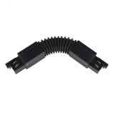 Соединитель для шинопроводов Гибкий Трехфазный черный UBX-A24 BLACK 1 POLYBAG 09772       Uniel