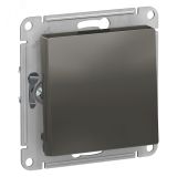 Кнопка нажимная ATLASDESIGN схема 1 10АХ механизм сталь ATN000915 Systeme Electric