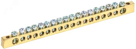 Шина PEN земля-ноль 6х9мм 18/2 (18групп/креп по краям) YNN11-18-100 IEK