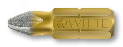 Бита PZ2 x 25 мм 1/4'' C6.3 Industrial Diamond алмазное напыление 276122000 WITTE