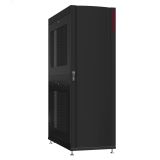 Шкаф серверный 48U 600х1070 передняя дверь: одностворчатая глухой металл IP51. задняя дверь: протект IP41. боковые панели: перфорированные. цвет: черный RAL9005  NS 6148.9262 SYSMATRIX