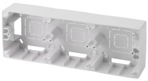 Коробка накладного монтажа 3 поста, Эра12, белый (5/50/400) 12-6103-01 Б0043180 ЭРА