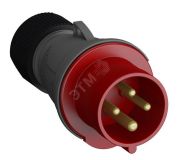 Вилка кабельная 16А 3Р+E IР44 переносная 415В Easy&Safe 2CMA101956R1000 ABB