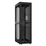 Шкаф серверный 42U 800х1000 передняя дверь: стекло IP41. задняя дверь: двустворчатая перфорированная IP20. боковые панели: без. цвет: черный RAL9005  EX 8042.9140 SYSMATRIX