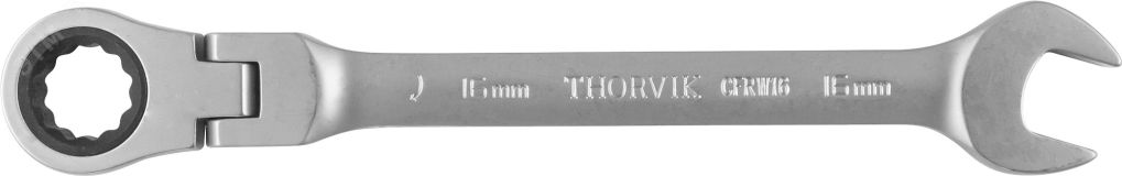 Ключ гаечный комбинированный трещоточный карданный, 16 мм 053483 Thorvik