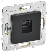SKANDY Розетка компьютерная RJ45 кат.6 SK-K02Bl черный IEK SK-K10-2-K02 IEK