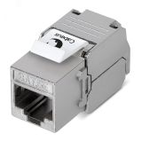 Вставка Keystone Jack RJ-45(8P8C), 180 градусов, категория 5e, экранированная, без инструмента Toolless 7965c Cabeus