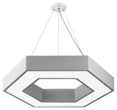 Светильник LED Geometria Hexagon SPO-124-W-40K-051 51Вт 4000К 800*800*80 белый подвесной драйвер внутри Б0058882 ЭРА