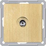 W59 Розетка телевизионная TV скрытая в рамку сосна RTS-151-7-86 Systeme Electric