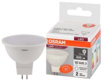 Лампа светодиодная LED 5 Вт GU5.3 4000К 400Лм спот 220 В (замена 35Вт) OSRAM 4058075582422 LEDVANCE