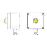 Взрывозащищенный пост управления из полиэстера CPE-P-03-(1xLY(250))-1xKH2MHK(C)1Ex d e IIC Т5 Gb / Ex tb IIIC T95°C Db IP66 / КЗ 2231.031.22.1218 DKC