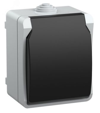 ФОРС Розетка наружная с заземлением с крышкой IP54 ERS12-K03-16-54-DC IEK