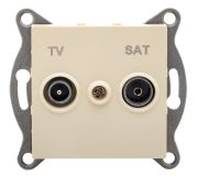 GUSI Ugra механизм розетки TV+ SAT, оконечной, скрытая  установка. Цвет бежевый. С11TS1-003 GUSI ELECTRIC