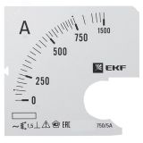 Шкала сменная для A961 750/5А-1,5 PROxima s-a961-750 EKF