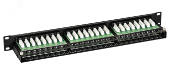 Патч-панель высокой плотности 19'. 48 портов RJ-45. UTP. Cat.5e. 1U 10-0406 SUPRLAN