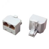 Переходник сетевой LAN. (штекер 8Р8С (Rj-45) -2 гнезда 8Р8С (Rj-45)), 06-0113-B REXANT