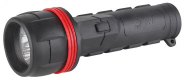 Светодиодный фонарь R2D ручной на батарейках резина C0036217 ЭРА