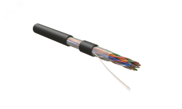 Кабель витая пара. неэкранированная U/UTP. категория 5. 10 пар (24 AWG). одножильный (solid). внешний. PE. -40C – +60C. Черный 445186 Hyperline