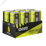 Элементы питания солевые  R20 (D) ФАZА Heavy Duty (6 шт. в упаковке) R20HD-P6 JazzWay