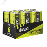 Элементы питания солевые  R20 (D) ФАZА Heavy Duty (6 шт. в упаковке) 5042353 JazzWay