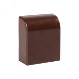 Заглушка (20х10) (4 шт) Plast под темное дерево ecd-20-10x4 EKF