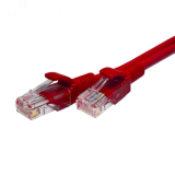 Патч-корд U/UTP Cat.5e 4x2х26AWG (7x0.16mm) Cu PVC красный 5м 10-0115 SUPRLAN