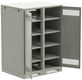 Шкаф LINEA B (пустой) 1700х1200х950мм двустворчатая металлическая дверь серый LB35-17H29-2M ITK