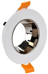 LIGHTING Светильник 4106 встраиваемый поворотный под лампу GU10 белый/шоколад пластик IEK LT-UVB0-4106-GU10-1-K30 IEK