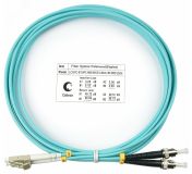 Шнур оптический duplex 3м LC-ST 50/125 мм OM3 LSZH 7576c Cabeus