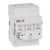 Выключатель автоматический трехполюсный 32А C 4,5кА AC OptiDin BM63-3C32-4,5-УХЛ3 326815 КЭАЗ