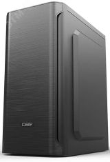 Корпус для ПК mATX Minitower MX10, БП 400Вт/80мм, 2хUSB 2.0, HD Audio+Mic, черный 1955495 CBR