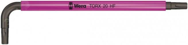 Ключ Г-образный 967 SL TORX HF Multicolour с функцией фиксации крепежа TX 20 x 96 мм WE-024174 Wera